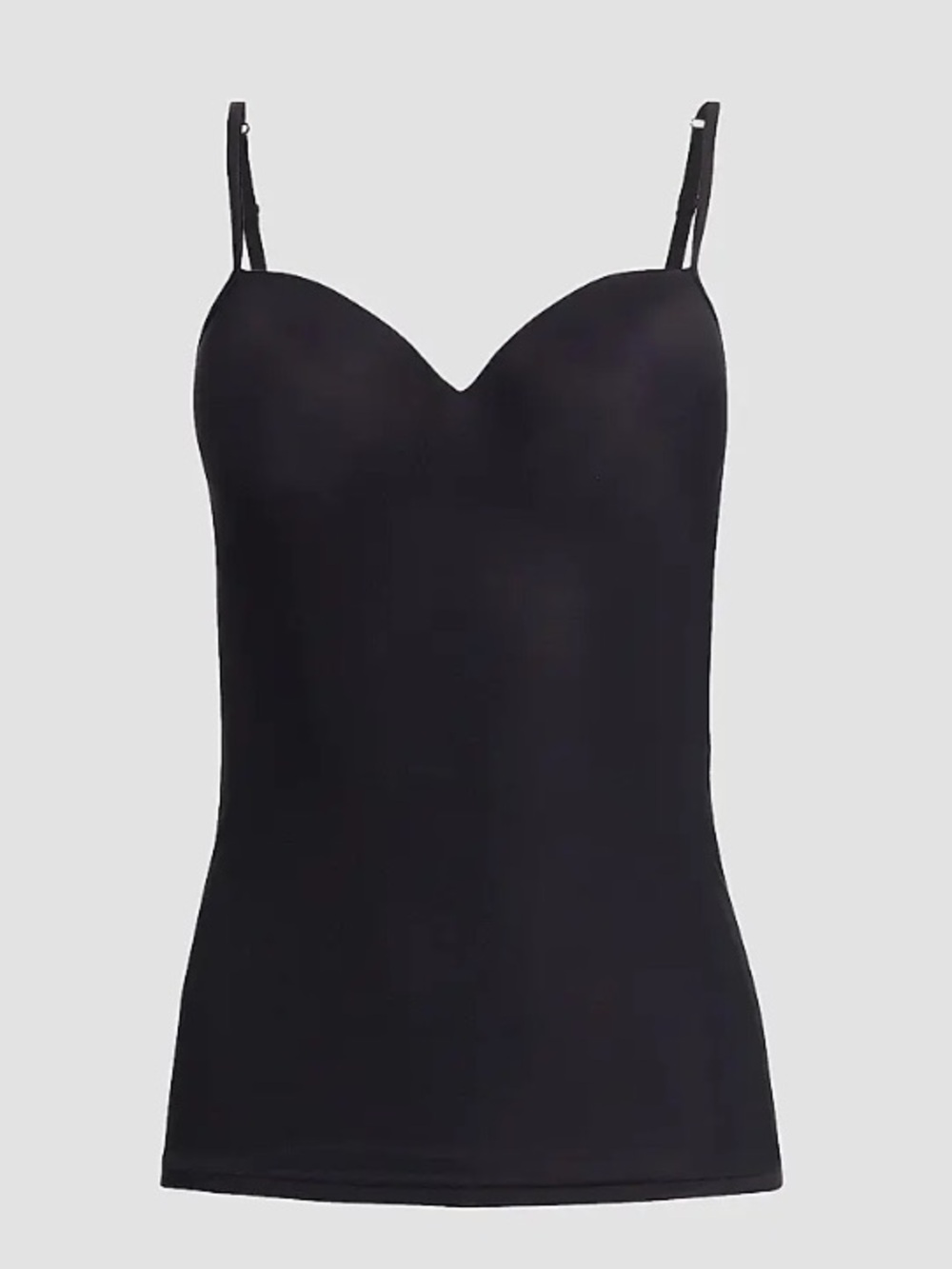 Hanro Allure Built-In Bra Camisole, Black, Size (85A) 38A, NWOT Display